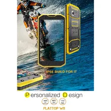 KEN XIN DA Épreuvage W5 4.0 pouce Andriod 5.1 MTK6735 Quad Core IP68 Étanche Smartphone 2800 mAh 4G LTE réseau