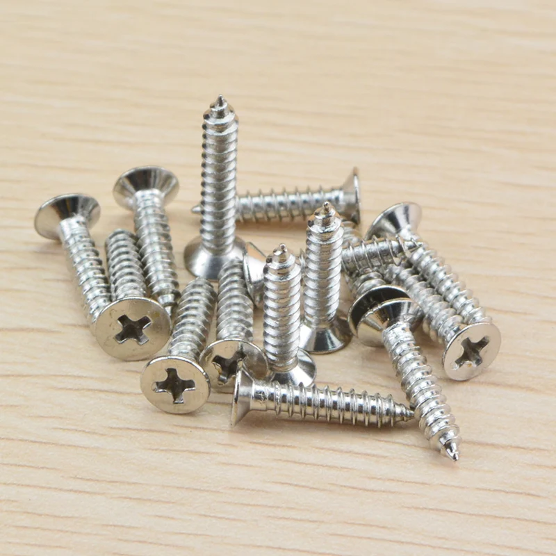 

M5X30MM High grade stainless steel countersunk head self tapping screws Flat head wood screw 100pcs