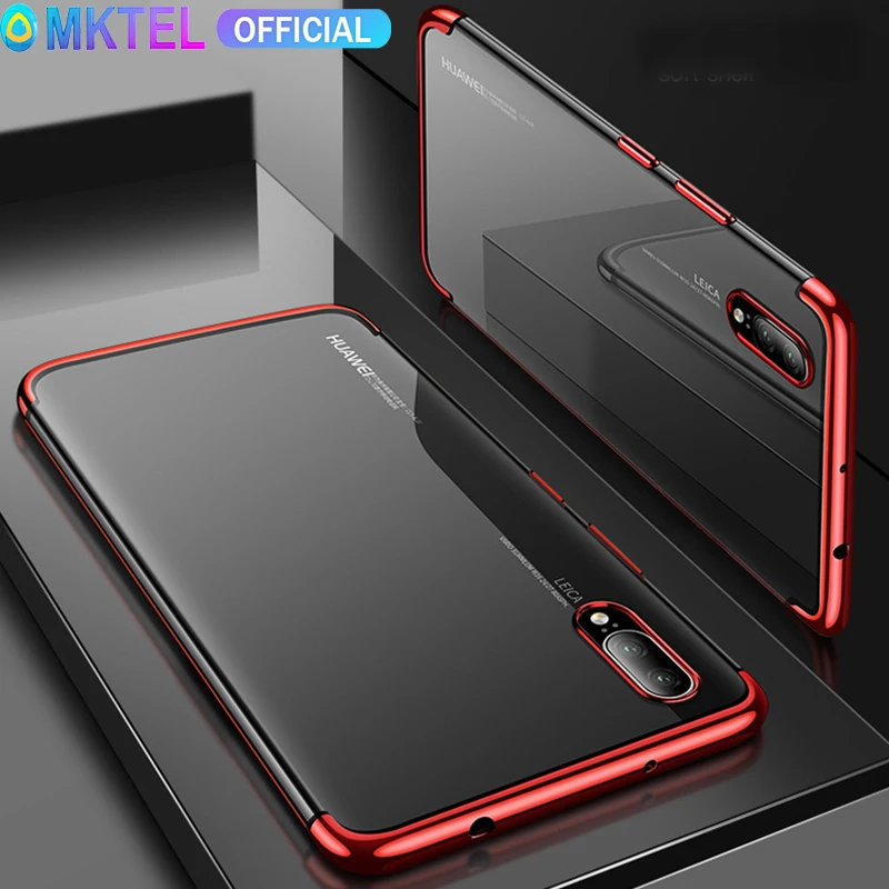 Transparent TPU Cover For Huawei Mate 20 Lite/Mate 20X/Mate Silicon Case Plating Soft 9 |