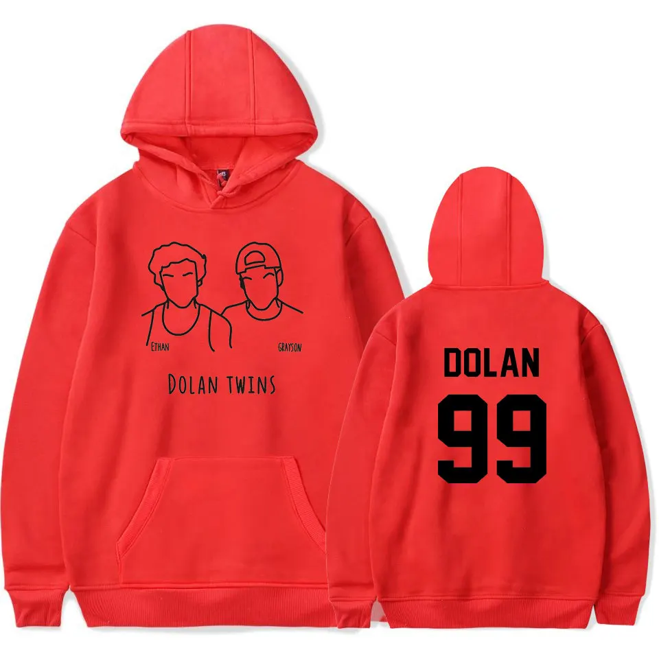 Dolan Twin толстовки теплые флисовые свободные мужские с принтом Модный пуловер