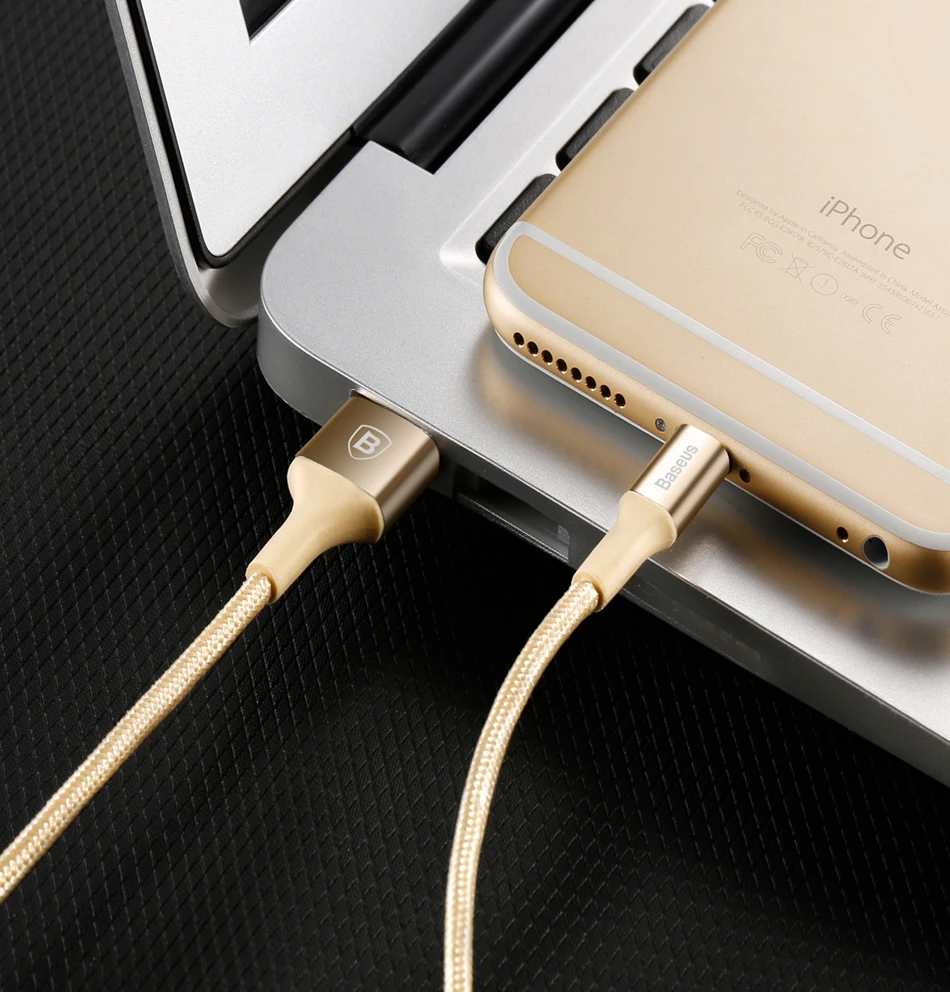 Baseus USB кабель для iPhone 5S 6 6S Plus 7 plus 8 plus X светодиодный светильник 2A кабель для быстрой зарядки для iPhone светильник