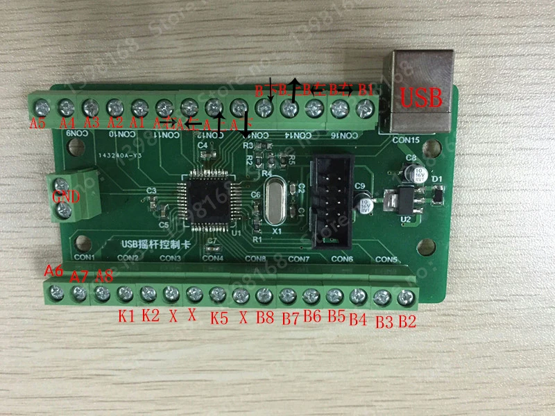 Zero Delay IO Плата USB кодировщик ПК для джойстика Аркады 2 игрока специальная
