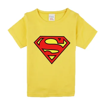 

kids clothes 2018 new summer superman tshirt for boys and girls 1-7 years