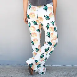 Женские повседневные брюки с принтом с высокой талией свободные мягкие дышащие домашние брюки для весны NYZ Shop
