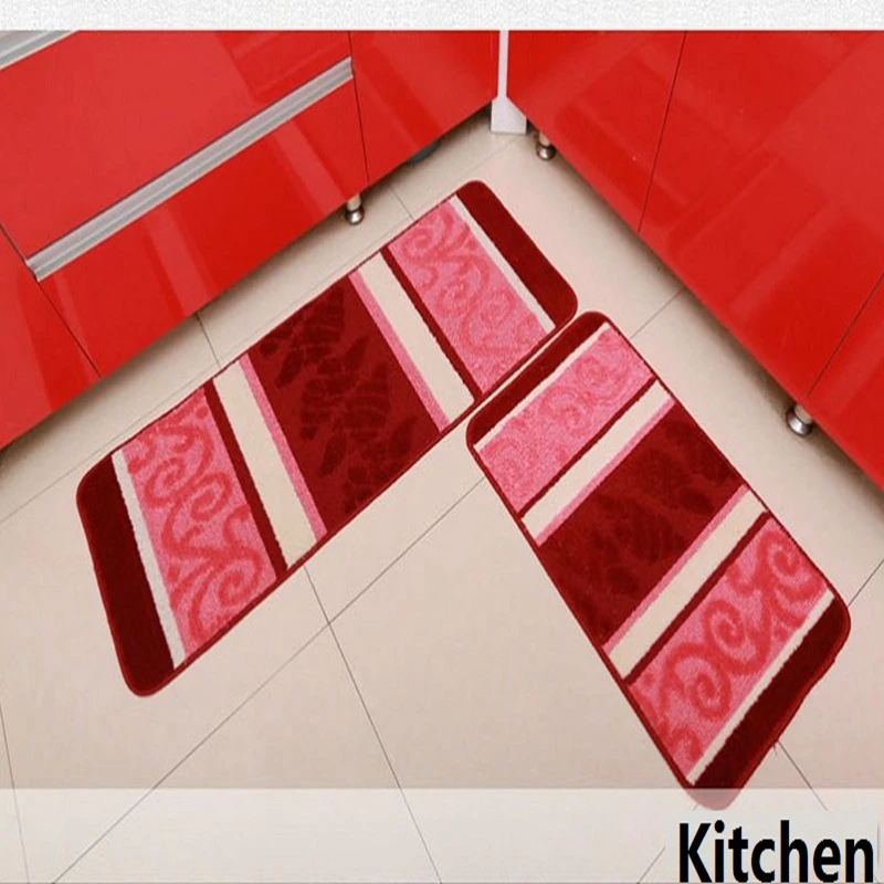 Carvapet 2 Piece Non Slip Kitchen Mat Rubber Backing Doormat