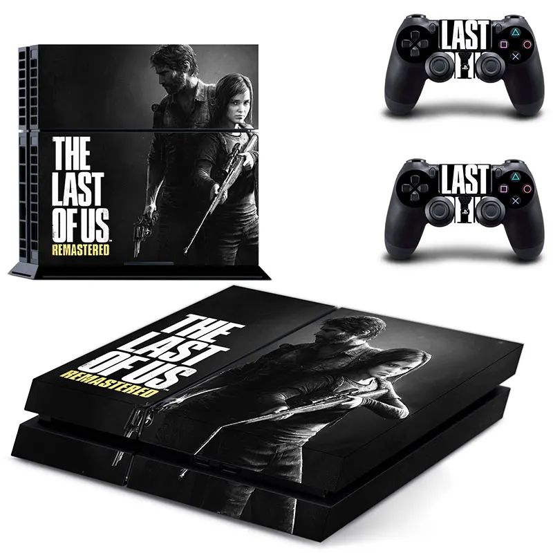 Последняя из нас наклейка на кожу PS4 Виниловая для консоли Playstation 4 и 2 контроллера