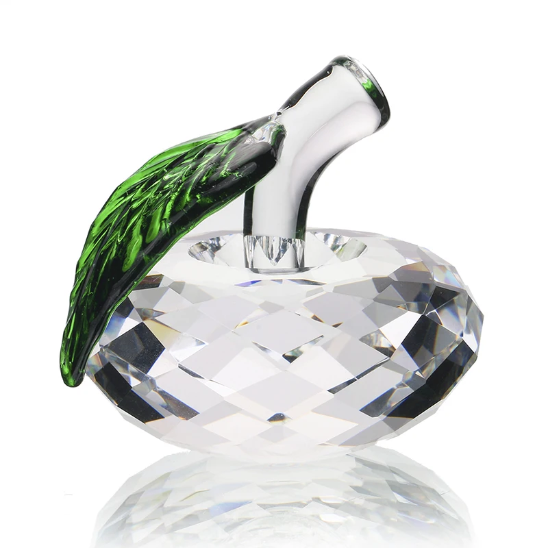 Buy Crystal Apple Paperweight Glass Paperweight Fruit Crafts Gifts Art