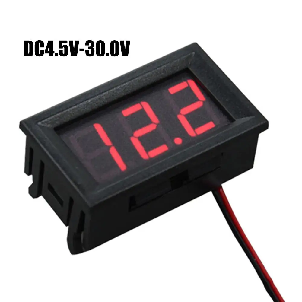 

HOT SALE Mini 0.56 inch LED Digital DC 4.5V-30V Voltmeter Volt Voltage Panel Meter Tester
