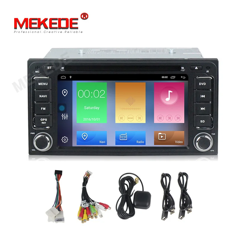 Sale MEKEDE 2+32G Android 9.1 Multimedia Car DVD Player For Toyota Land cruise 100 200 prado 120 150 RAV4 COROLLACamry yaris Hilux 5