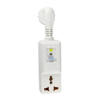 

10A 240V EU Plug Leakage Protection Safety Socket Adaptor Home Circuit Breaker Cutout Power Trip Switch For EU Plug