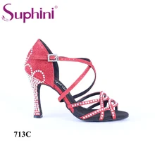 ; коллекция года; красная обувь для латинских танцев; фабричная обувь для вечеринок с блестящими кристаллами; женская танцевальная обувь