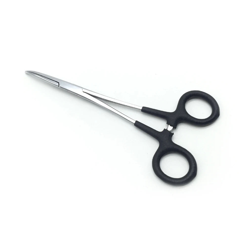 

TOPIND 20pcs curved Forceps with black rubber and retractable gear