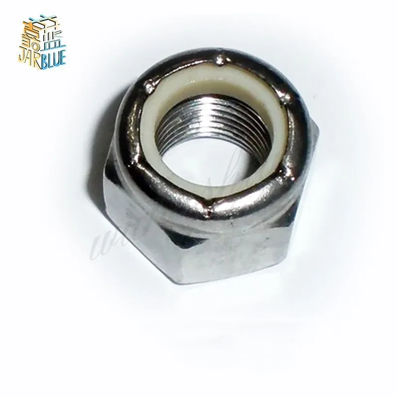 Details about   UNC 4# 6# 8# 10# 1/4"~1/2" Hex Nyloc Nylon Insert Self-Locking Nuts,A2 Stainless 