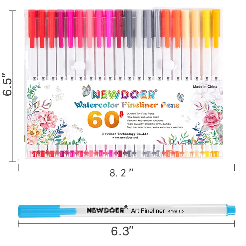Набор ручек для рисования Caliart Fineliner 60 цветов набор 0 38 мм маркеры рисования|pen