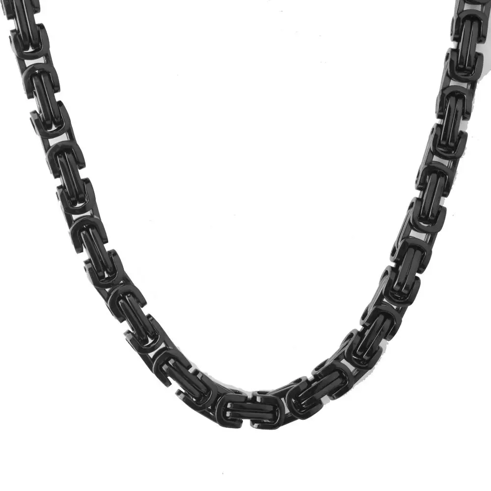 mens black stainless steel necklace mens black stainless steel necklace