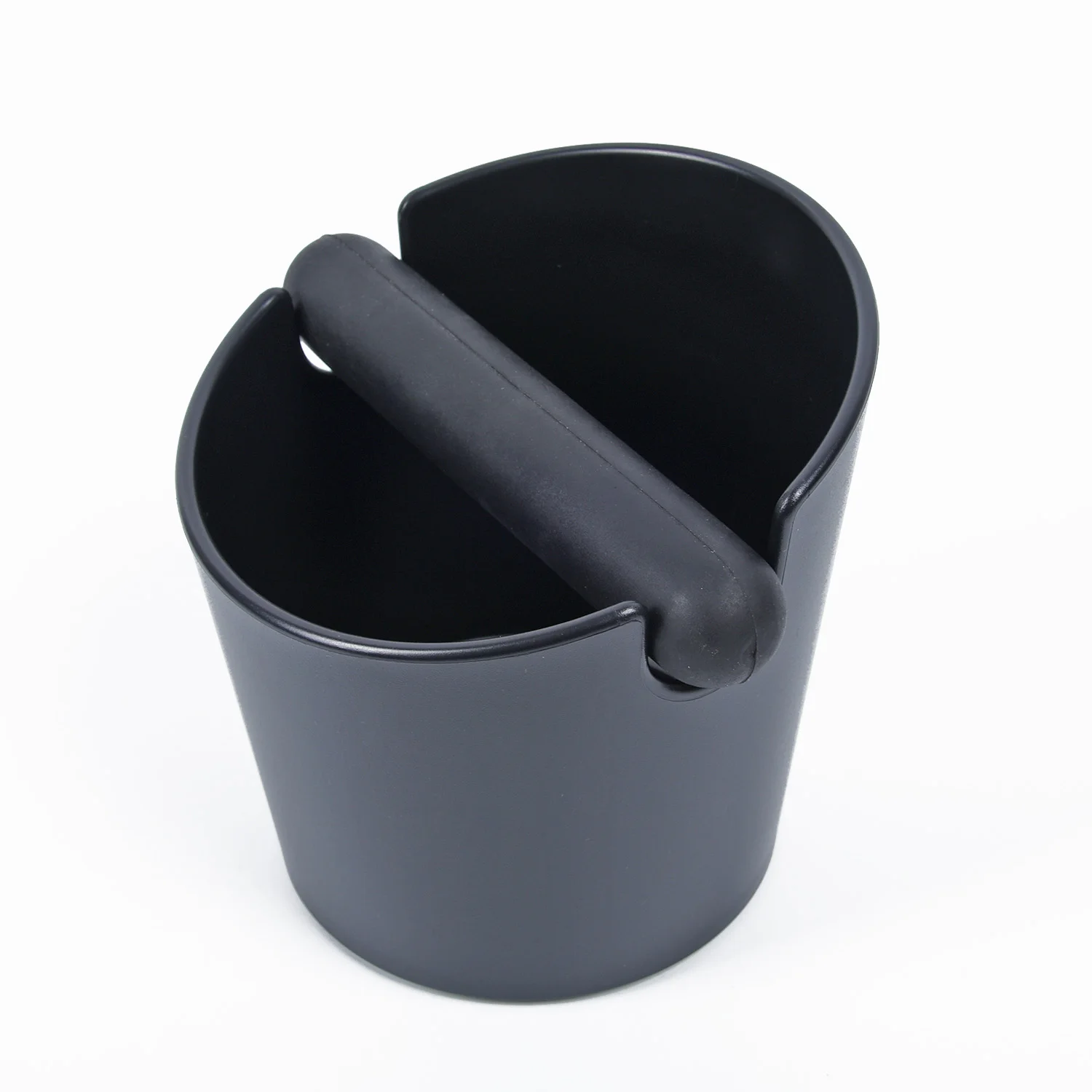 

Coffee Knock Box+Handle Slag Bucket Espresso Grinds Tamper Waste Bin Useful