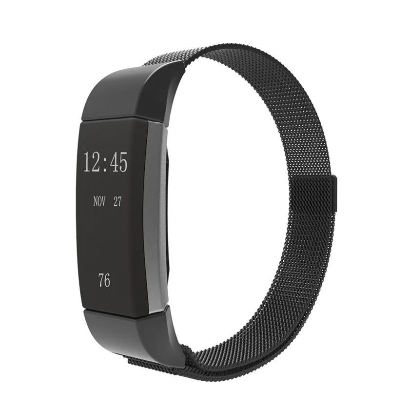 best pice Milanese Stainless Steel Strap Bracelet For Fitbit Charge 2 Tracker