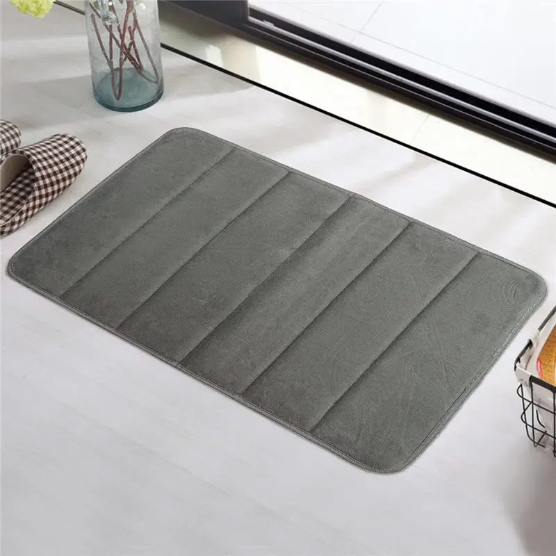 Лидер продаж водопоглощение Ковры Ванная комната Коврики лохматый пены памяти Для ванной Коврики кухонный гарнитур двери, пол Коврики Ковры для туалета Нескользящие