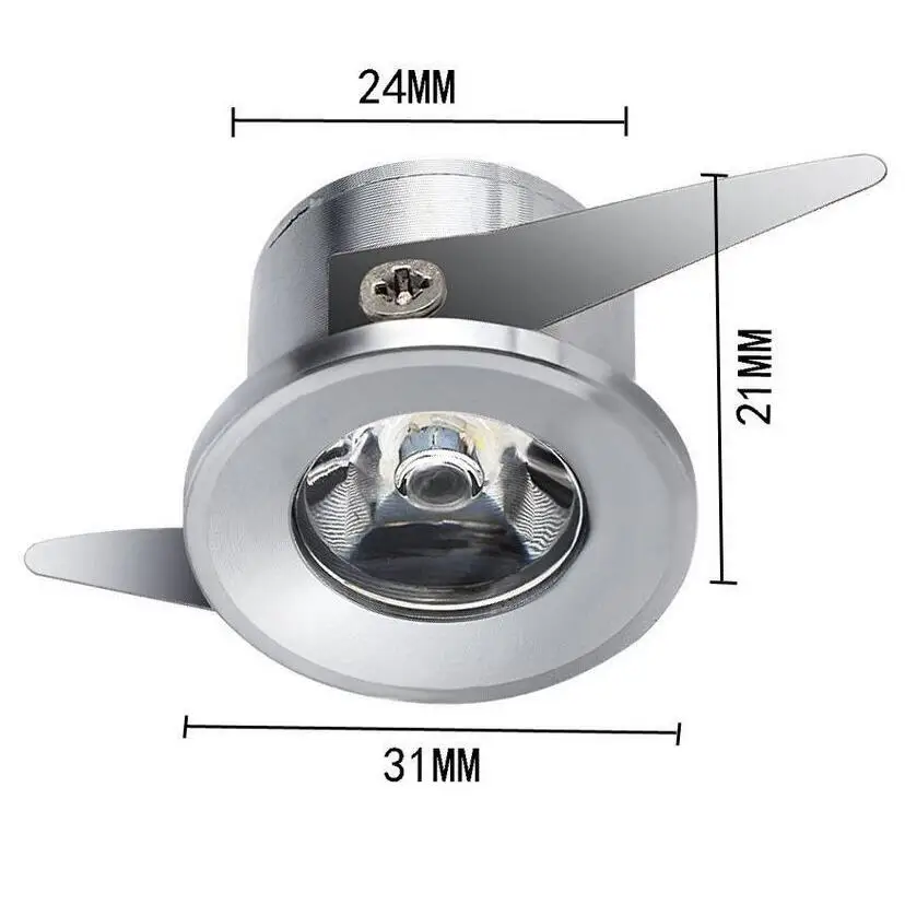 10 шт./компл. 1 Вт Мини Светодиодный точечный светильник Потолочные встраиваемые светильник маленький шкаф светильник для винного шкафа