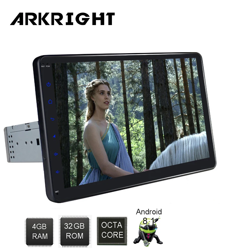 

10.1" DSP Single Din 2GB+32GB Universal Car Radio Multimedia Player Wifi Bluetooth Carplay GPS Navigation Android 8.1 Head Unit