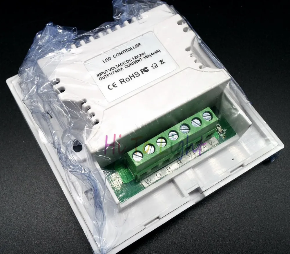 DC12V 4A * 4ch закаленное Стекло Панель цифровой Сенсорный экран диммер дома стены