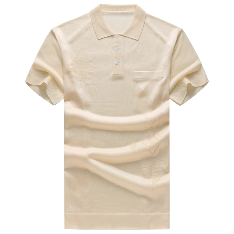 Рубашка поло мужская с коротким рукавом из 2020 шелка|sleeve polo shirt|polo shirt menfashion |