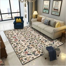 Коврик AOVOLL для гостиной, американский Цветочный дверной коврик, ковер для спальни, противоскользящий прикроватный ковер, напольный коврик, коврики для кухни