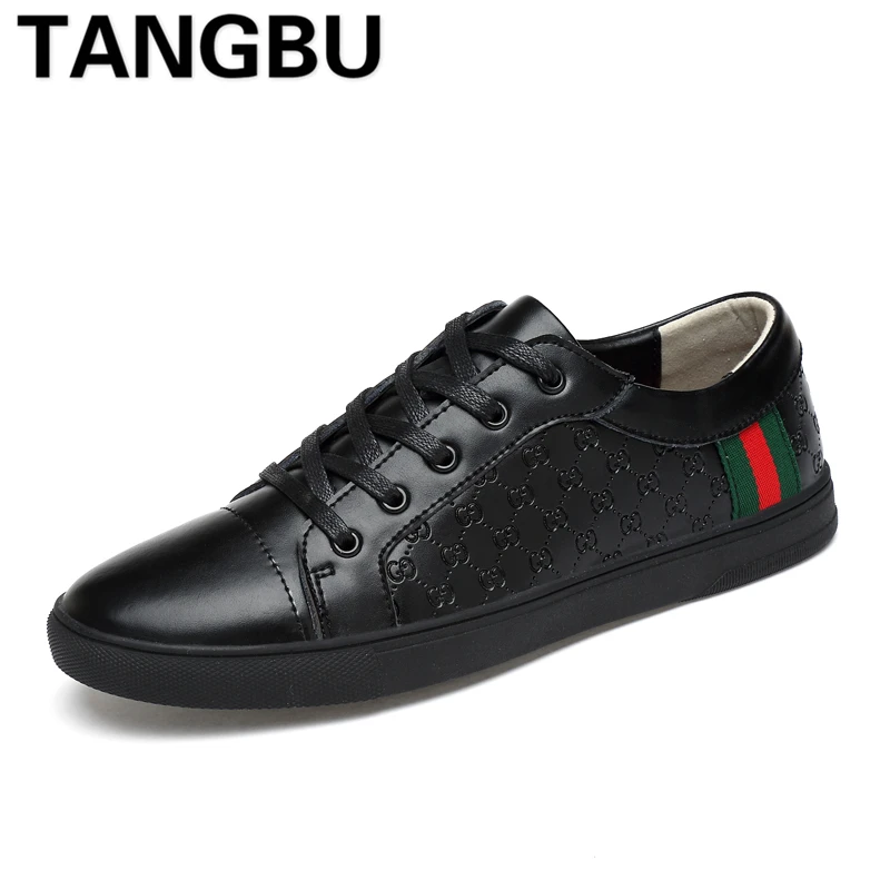 

Brand Designer Genuine Leather Men Skateboarding Shoes Lace Up Breathable Casual Sneakers Fashion Men Trainers Shoes Size 38-44