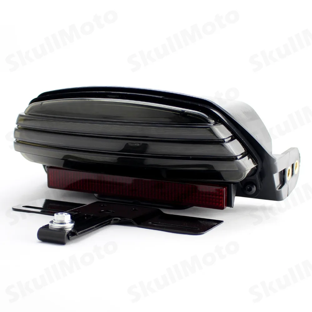 

Motorbike Accessories Smoke Tri-Bar Fender LED Tail Light + Bracket For Harley Softail FXSTC FXSTB 2006-2012 2013 2014 2015 2016
