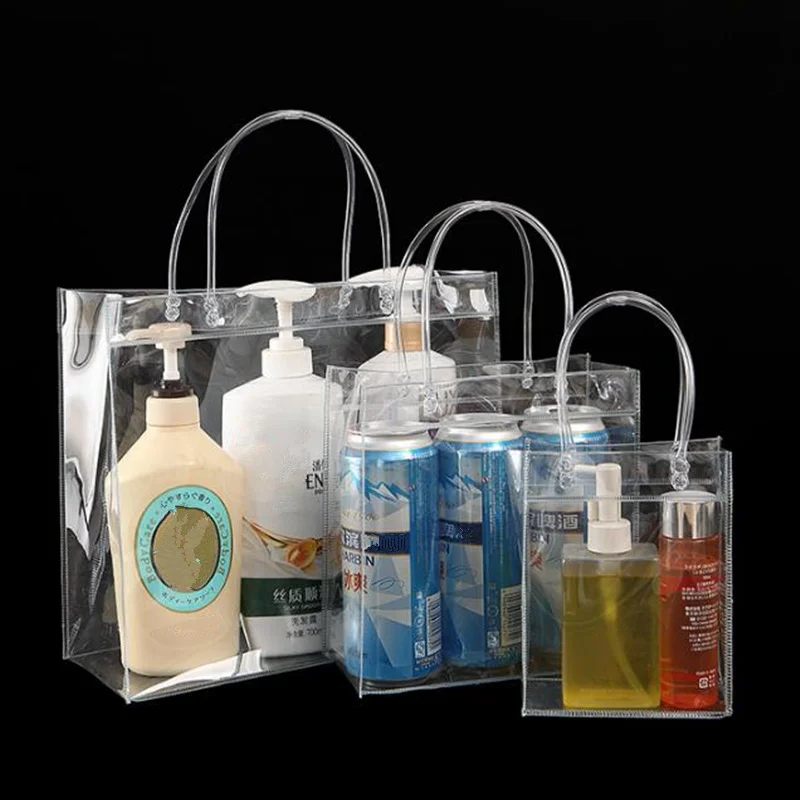 PURDORED 1 pc Clear Cosmetic Bag Waterproof PVC Travel ...