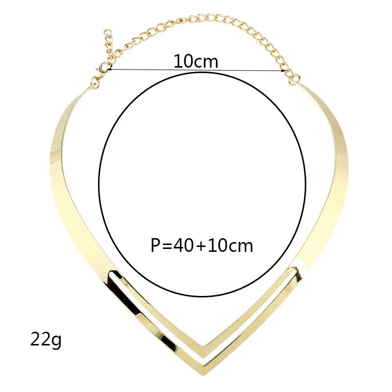 LZHLQ рок V Металл частичный полый воротник колье для женщин индивидуальность себе ключицы ожерелье Мода колье Femme