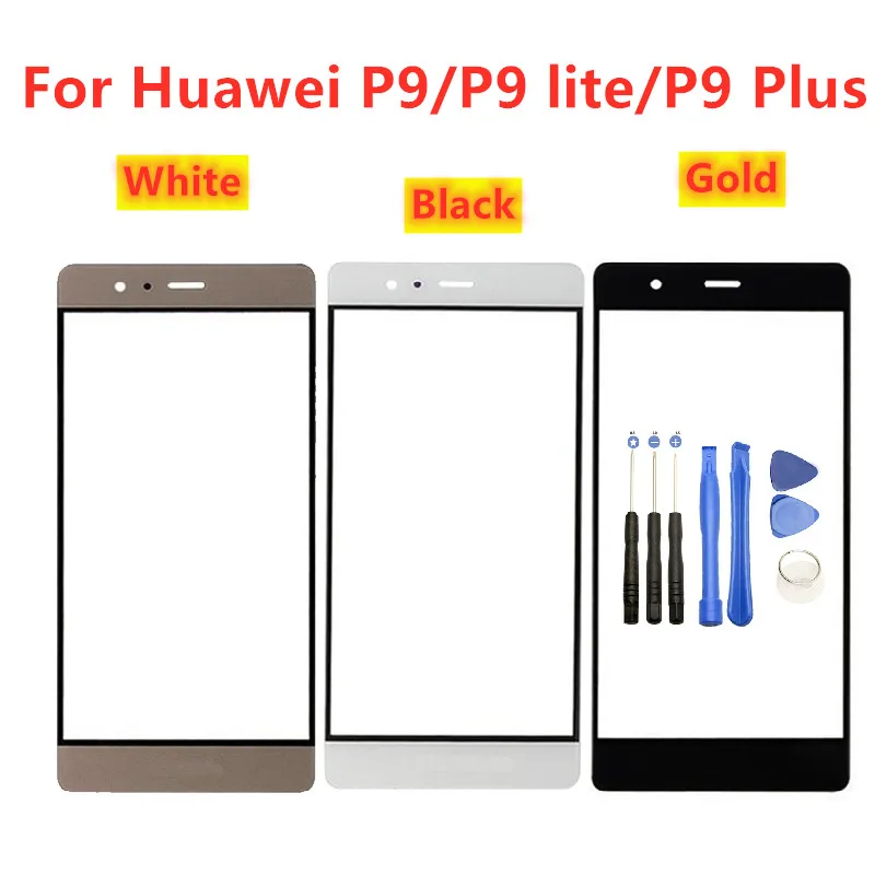 Высокое качество ЖК-экран передняя стеклянная линза для huawei P9 Lite P9 plus запасные части передняя внешняя стеклянная линза Замена