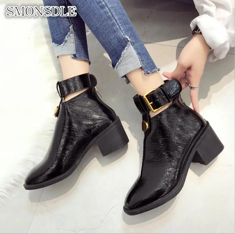 

Martin boots female 2019 autumn and winter new Korean version plus velvet warm Chelsea boots in the thick with ankle boots