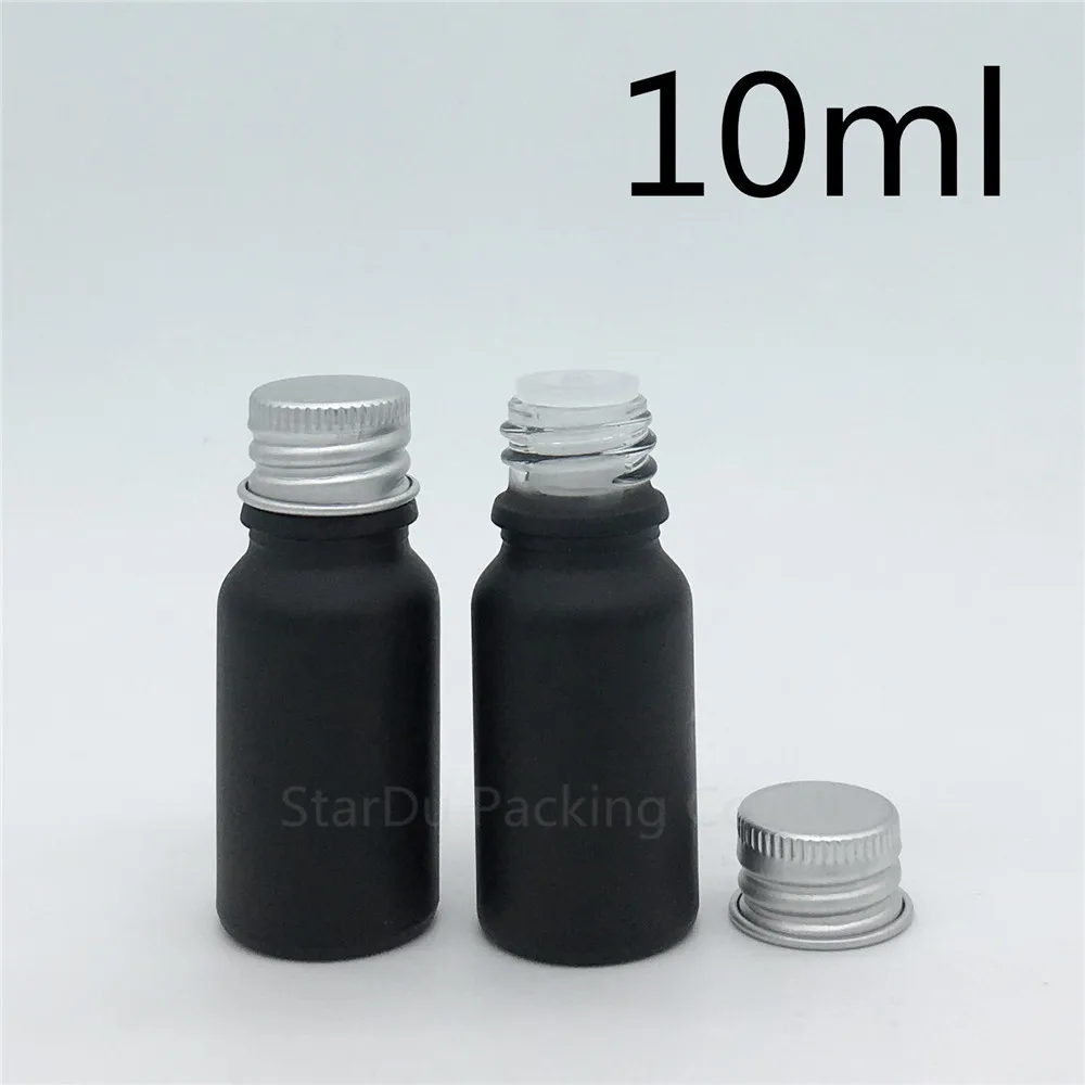 Download Free Shipping 480pcs 10ML Black Frosted Glass Bottle 10cc ...