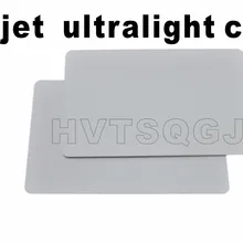 100 шт. струйный Сверхлегкий пустая RFID ISO14443A смарт-карта из ПВХ с чипом