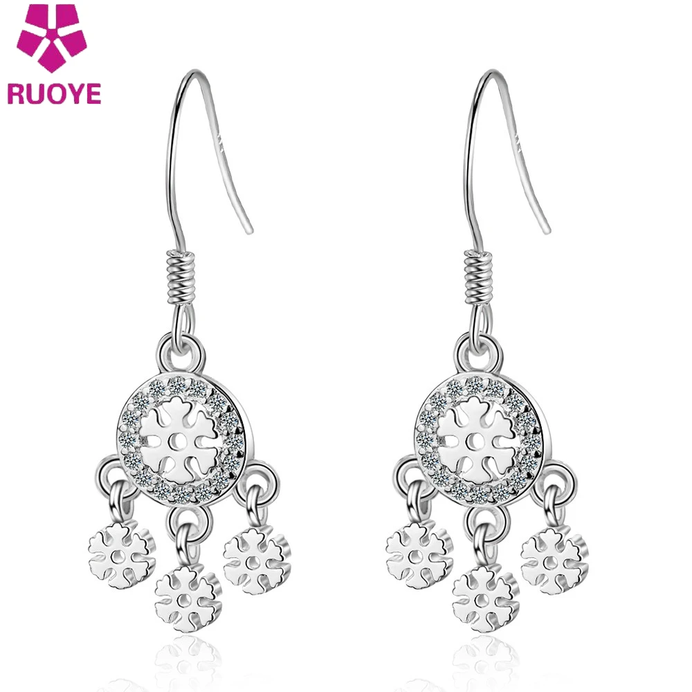

New Gold Silver Earrings Female Tassel Round Crystal Earrings For Women Fashion Korean Ear Jewelry 2019 Oorbellen