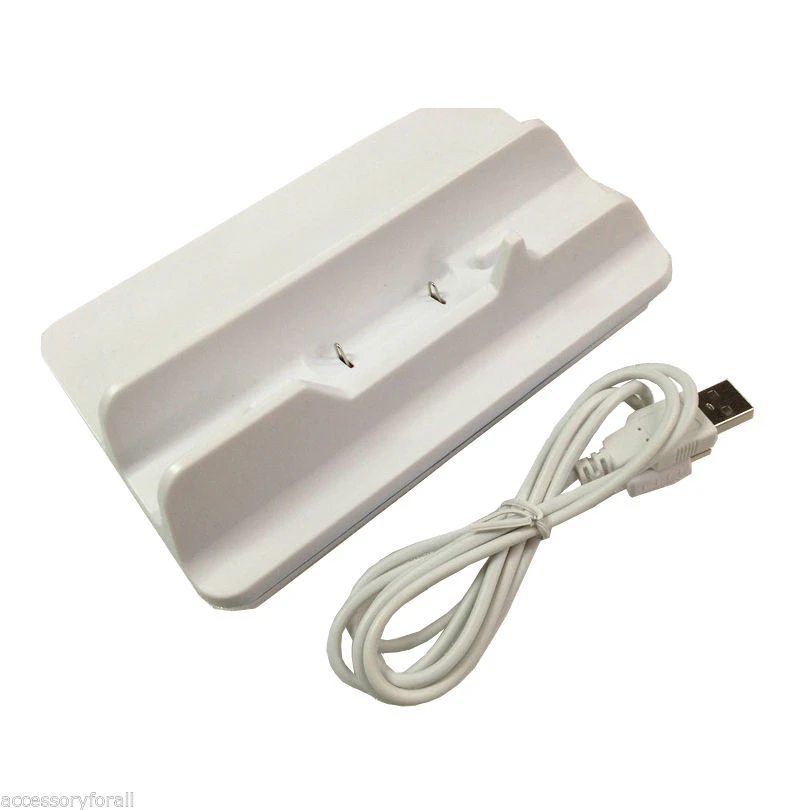 Charger Charging Dock Stand Station & USB Cable Cord for Nintendo Wii U