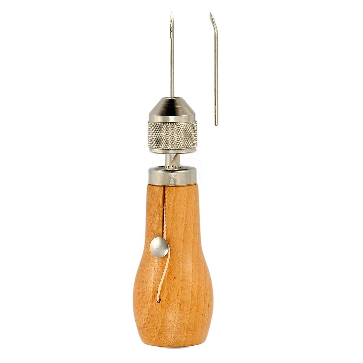 1set  New Leather Craft Tool Stitching Sewing Awl With Waxed Thread And Needles