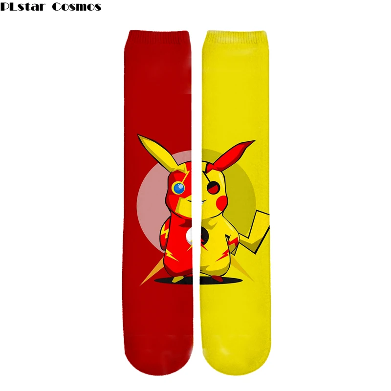 

Men Kawaii Harajuku Pokemon Pikachu 3D Printed Socks Cartoon Women Crew Socks Novelty Casual Socks Meias Dreagon Ball Goku 01