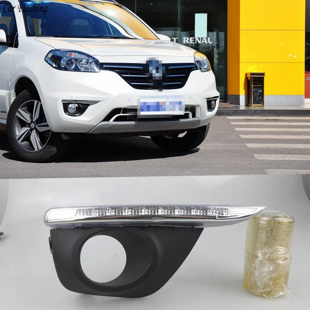 Автомобильная проблесковая 1 комплект DRL для Renault koleos 2011 2012 2013 2014 Светодиодный