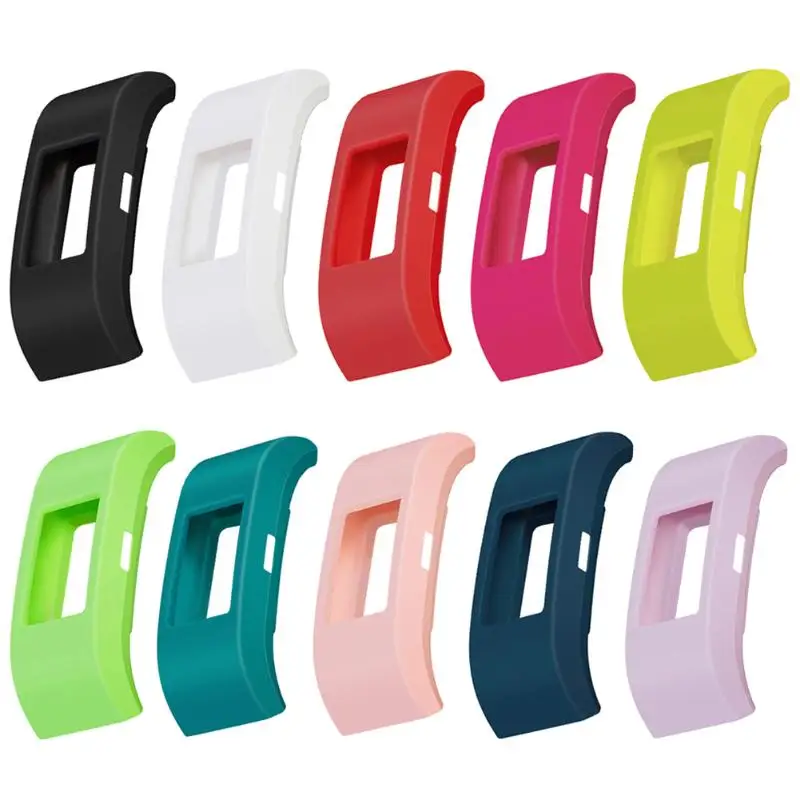 

Smart Wristband Frame Protective Case Soft Silicone Smart Watch Frame Cover Protector Case Replacement For Fitbit Charge 2