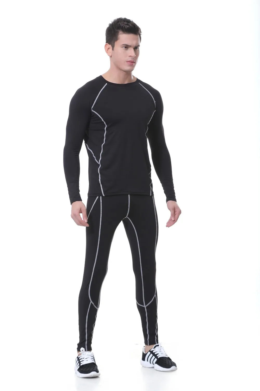 Новое мужское термобелье для мужчин, длинные домашние костюмы Jhons, облегающие тонкие 3 цвета, доступные размеры s, m, l, xl