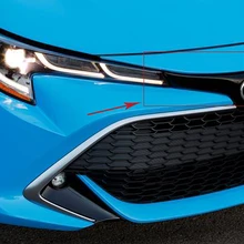 Для Toyota Corolla хэтчбек аксессуары ABS Хром Передняя верхняя решетчатая панель крышка решетки литья отделка автомобиля Стайлинг