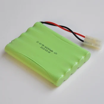

1-2PCS Ni-Mh 12V AA rechargeable battery pack 2400mah AA cell for RC Car helicopter toys led light cordless phone TG plug