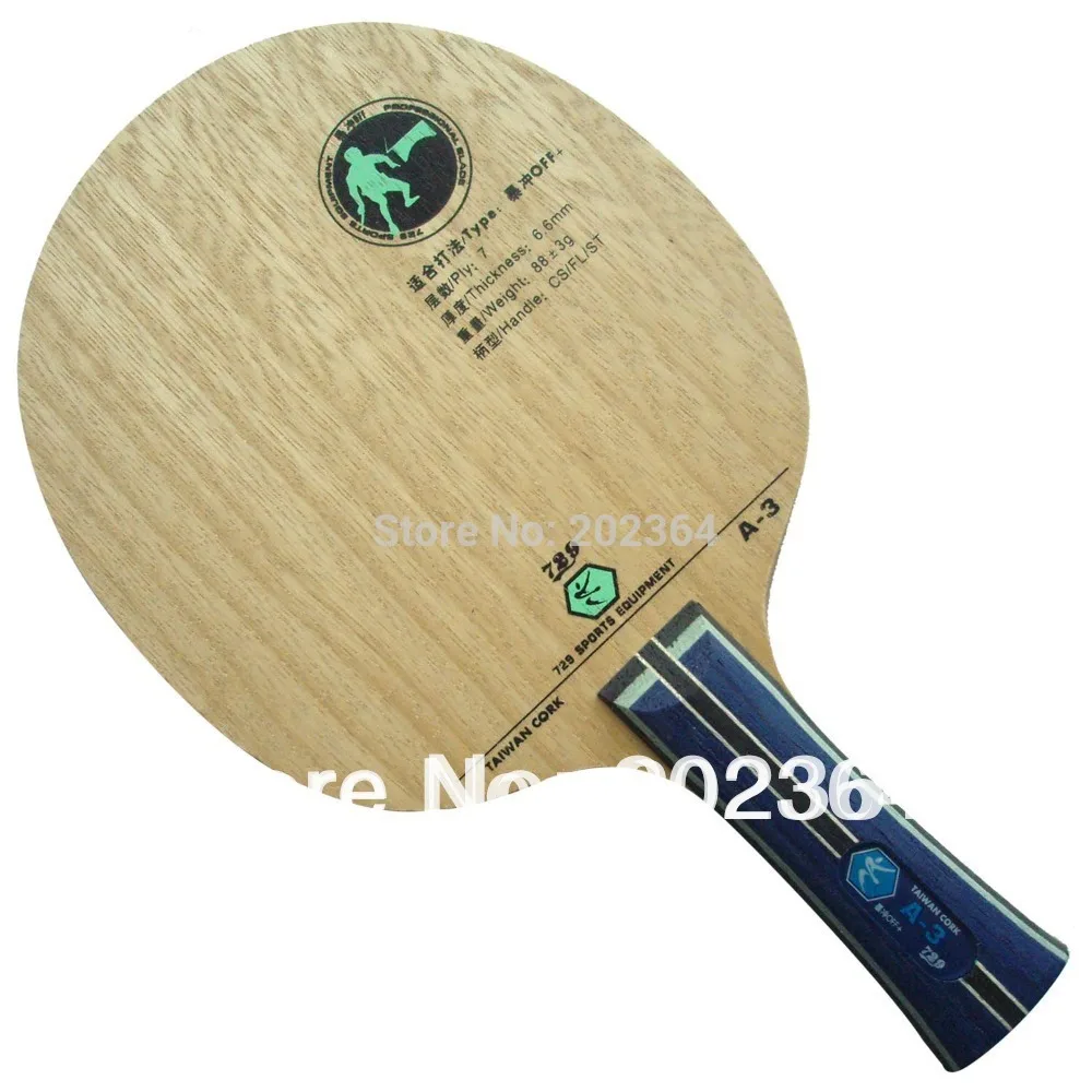 RITC 729 Friendship TAIWAN CORK A 3 (A 3, A3) OFF+ Table Tennis Blade