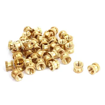 

M3 x 4mm x 5mm Bushing Threaded Brass Fluted Insert Bound Nuts 40 pcs.
