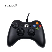 Kebidu проводной USB Joypad геймпад контроллер для Microsoft игры Системы портативных ПК для Оконные рамы 7 черный, белый цвет геймпад