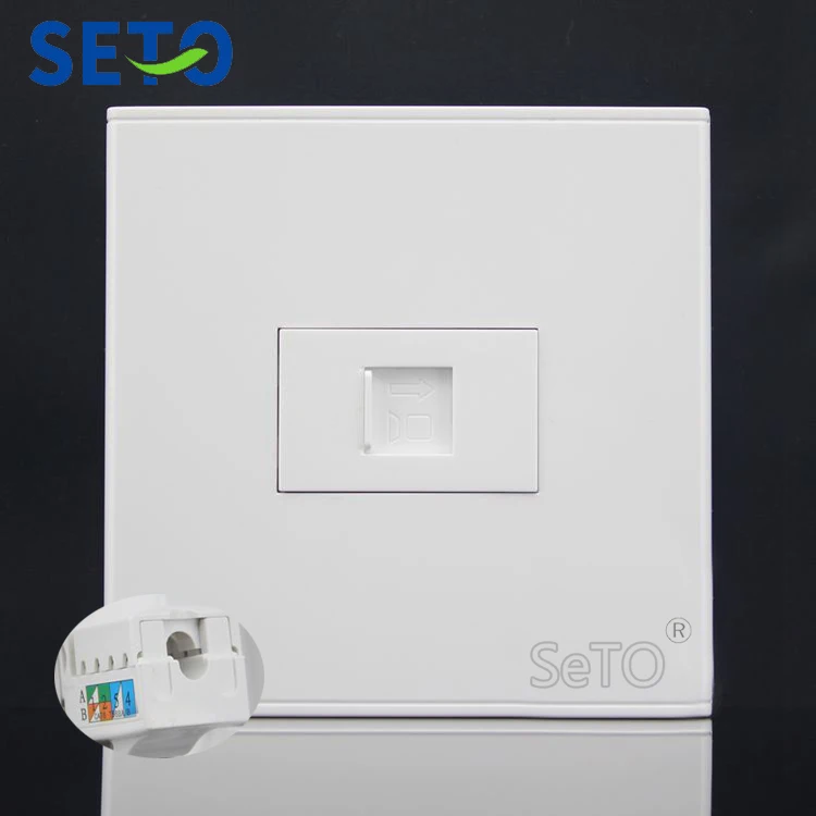 SeTo 86 Тип RJ45 Cat6 гигабитная Сетевая розетка Lan настенная пластина гнездо Keystone