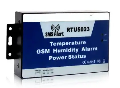 GSM SMS Temperature Humidity Alarm Power Status Alarm System