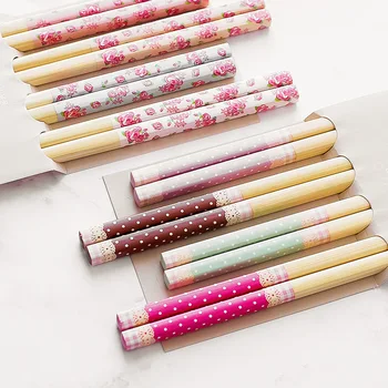 

Vacclo 4 Pairs Chopsticks Set Flower Dots Anti-skid Japanese-style Sushi Rice Chopsticks Kitchen Tableware Dinnerware Set Gift